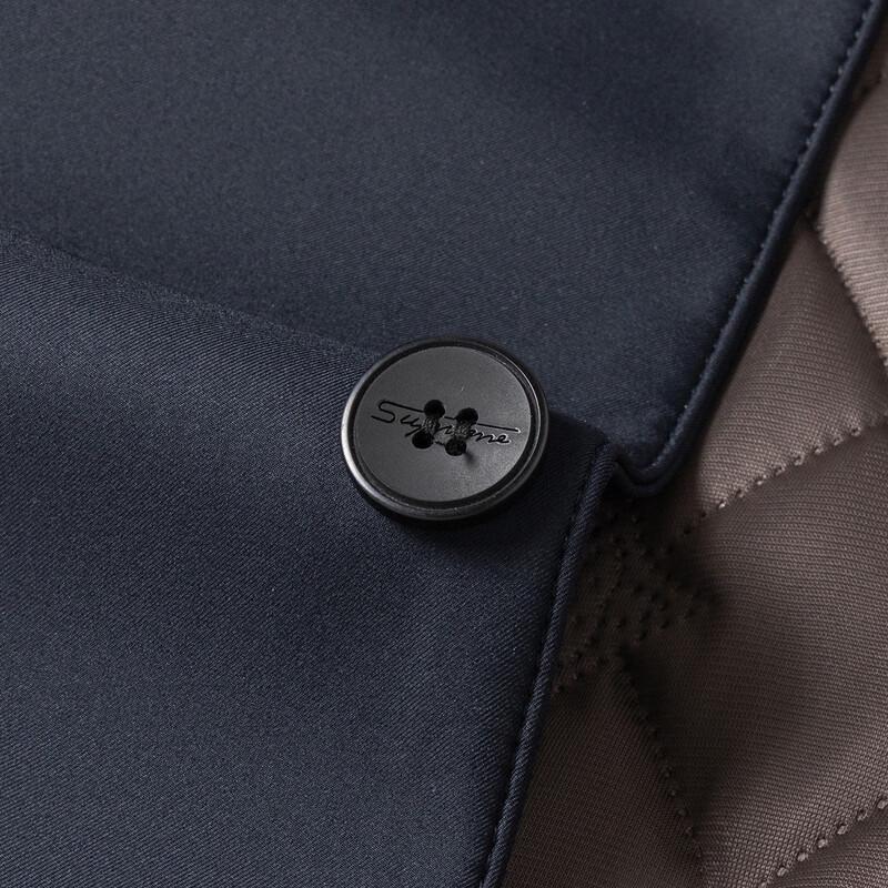 MONTAGUT Men's Silk Lined Quilted Cotton Jacket