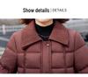 Mom's 2025 Winter Lapel Cotton Jacket - Stylish Padded Short Jacket for Middle-aged and Elderly Women