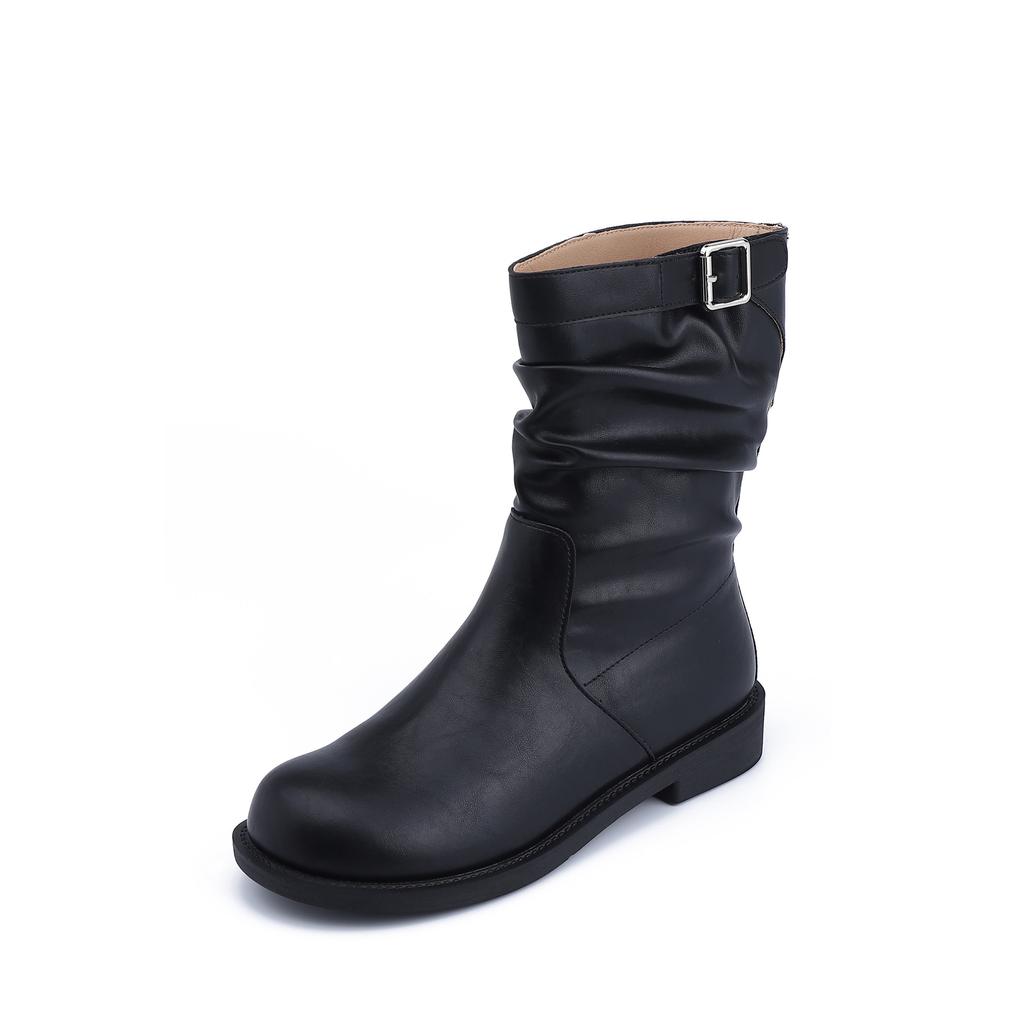 Grape Mother Winter New Long Knight Boots Women Wear High-end Piling Boots Women's Casual Style Korean Version Boots