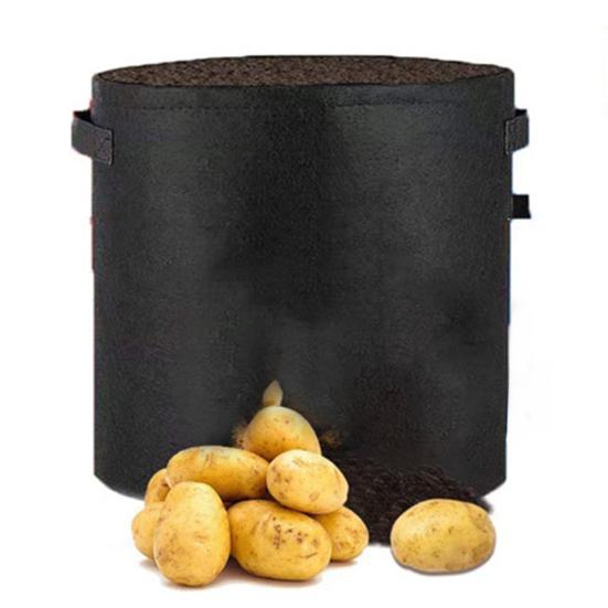 Growing Bag Sturdy Stitching with Handle Breathable Reusable Potato Vegetable Flower Planting Bag Gardening Supplies