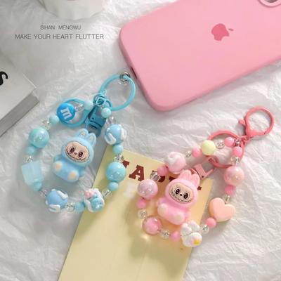 Niedlicher Tier-Schlüsselanhänger Resin-Anhänger, DIY Perlen-Rucksack-Charm für Paare Kinder, Kawaii Cartoon Schmuck Geschenk für Weihnachten Geburtstag