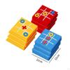 Toe Game Nought and Crosses Educational Toy Family Games XO Chess Funny for Indoor