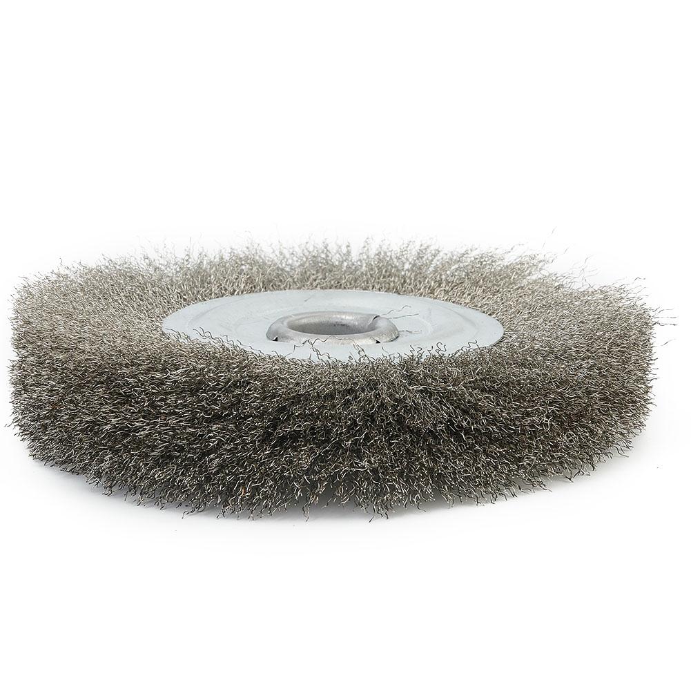 1* Wire Wheel Brush 16mm Hole 1pc 5inch Abrasive Bench Crimped