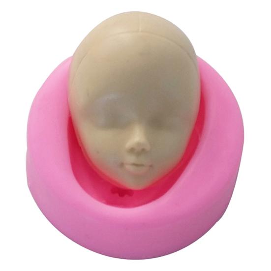 Silicone Baby Face Soap Mold DIY Fondant Candy Chocolate Cake Decorating Tool