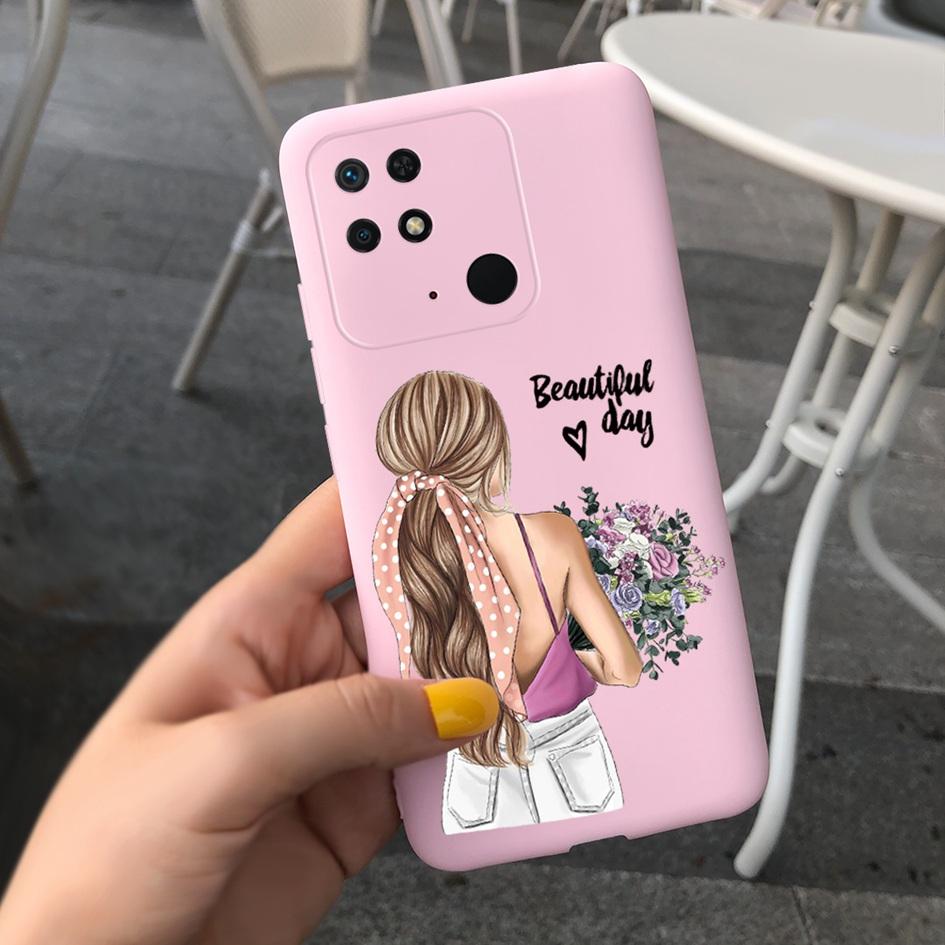 For Xiaomi Redmi 10C Phone Case New Popular Flower Painted TPU Cover For Xiaomi Redmi 10C 4G Bumper Redmi10C NFC 2022 Soft Funda