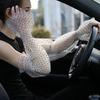 Summer lace sun-protective mesh armbands women's thin UV-resistant gloves long ball armbands