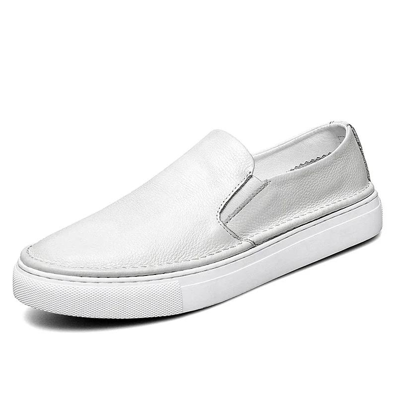 

Fashion Mens Casual Shoes Summer Hot Sale Classic Outdoor Breathable Lightweight Loafers Comfortable Non Slip Versatile Driving shoes 44 белый