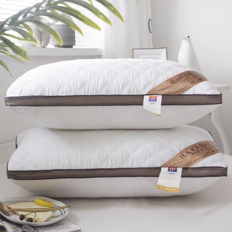 Three-dimensional Memory Pillow Skin-friendly Sanded Pillow Single and Double-sided Three-dimensional Feather Cotton Thick Pillow Core