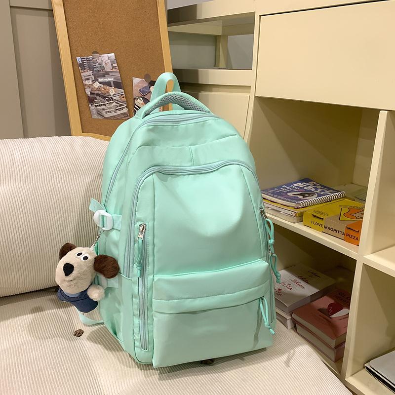 Schoolbag Campus Style High School College Students High Value School Bag Simple Versatile Large Capacity Backpack Short Trip Backpack
