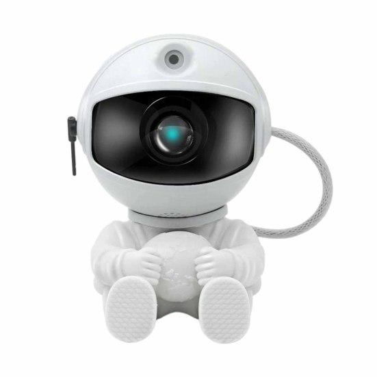 Astronaut Projector Night Light with Starry Effects Remote Control & Timer Star Projector 360-degree Rotating Immersive Starry Sky Lamp 5W белый
