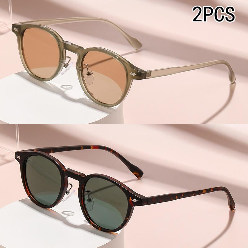 

2/3 шт. Модные и трендовые маленькие очки в круглой оправе, универсальные, с защитой от УФ-лучей, солнцезащитные очки для улицы, солнцезащитные, для рыбалки, солнце 6012