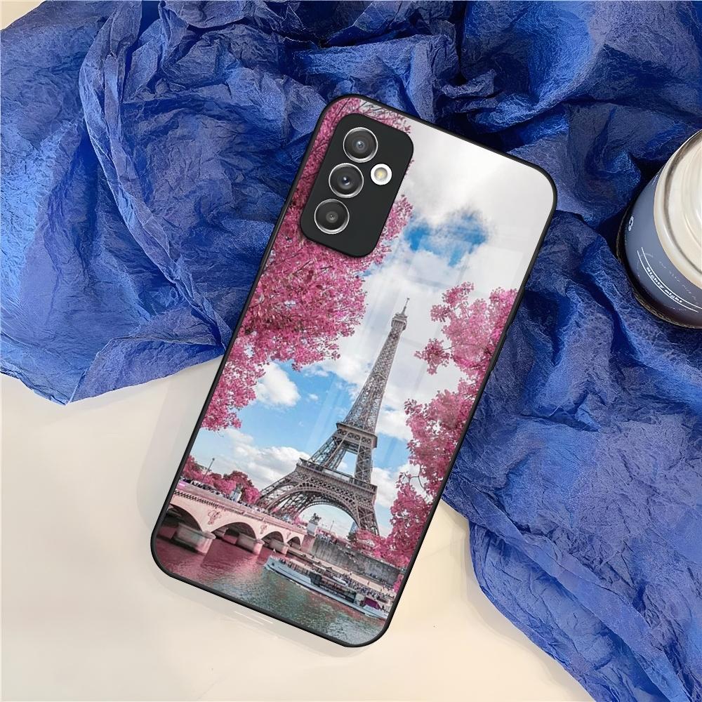 France Paris Eiffel Tower Phone Case for Samsung S25 S24 S30 S21 S23 S20 S22 Fe S10 E S9 Note 20 Pro Ultra Plus glass Cover