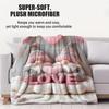 Valentines Day Romantic Love Gnome Printed Blanket Quality Cozy Soft Warm Flannel Blanket Throw Blanket For Room Office Campin