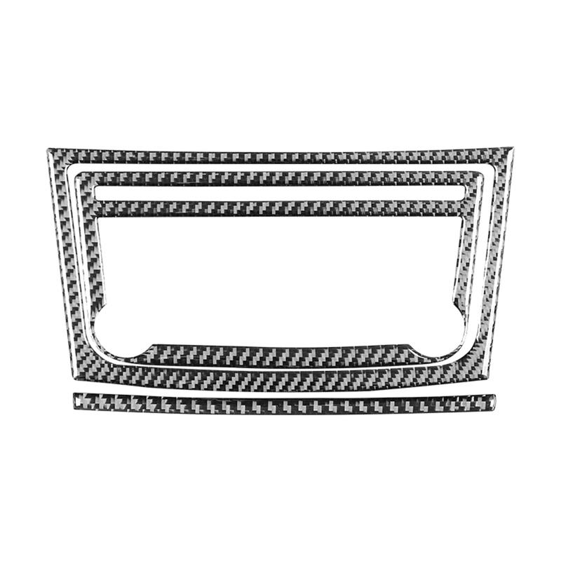 Carbon Fiber For Mazda 3 2013 Sedan Hatchback Center Control Air Outlet Panel Radio Frame Trim Interior Accessories-A87Q Carbon Fiber Pattern