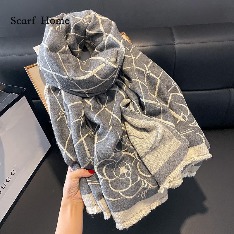 

Высококачественные роскошные кашемировые шарфы, утолщенный теплый шейный шарф для женщин