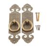 DRELD 2 Pezzi Maniglia Diritta per Mobili in Ottone Cinese Antico Ferramenta per Porte Manopola a Tirare in Rame per Cassetta di Legno 10cm/12cm/15cm