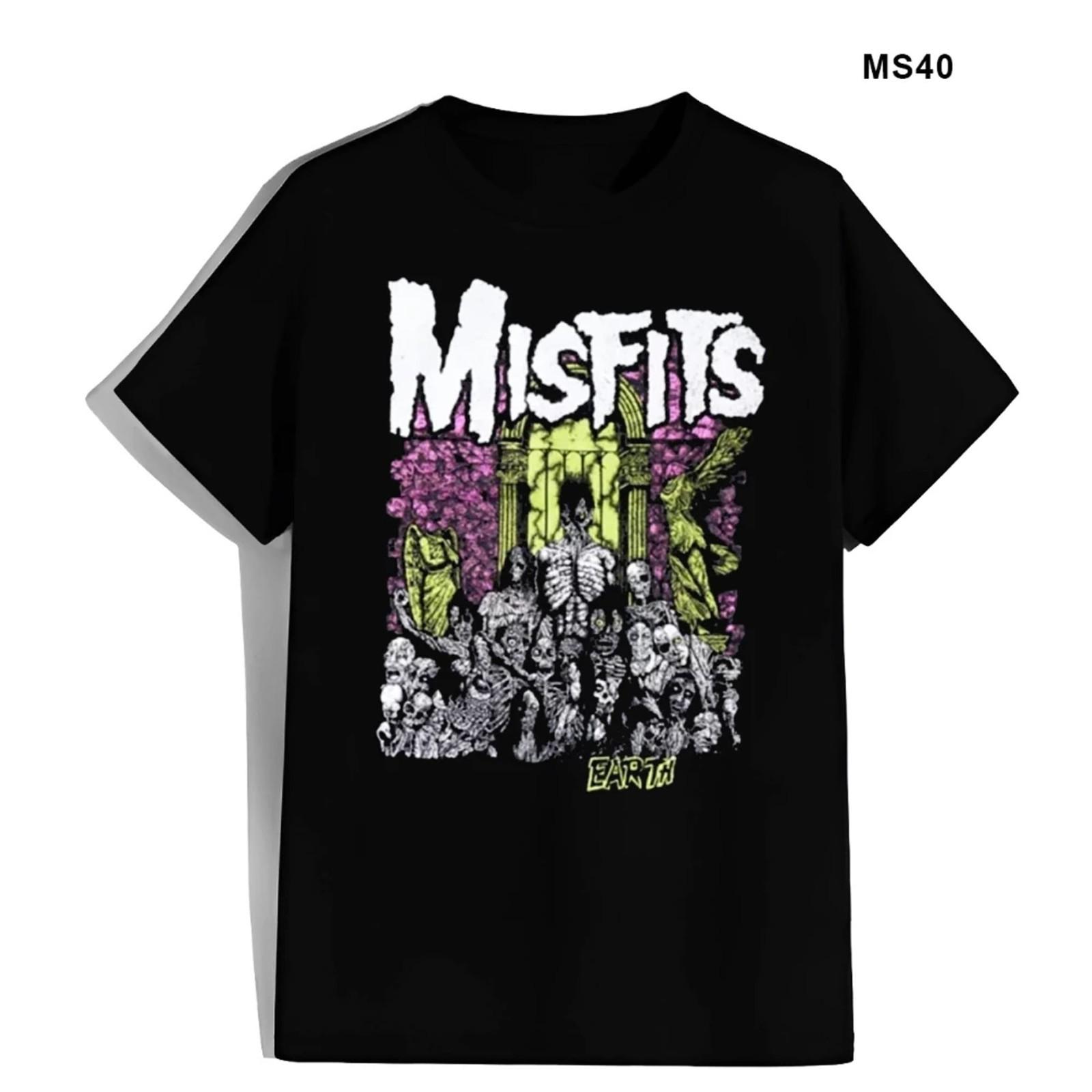 Vintage Misfits Earth Punk Rock Unisex S-5XL Shirt AA51 XXXL
