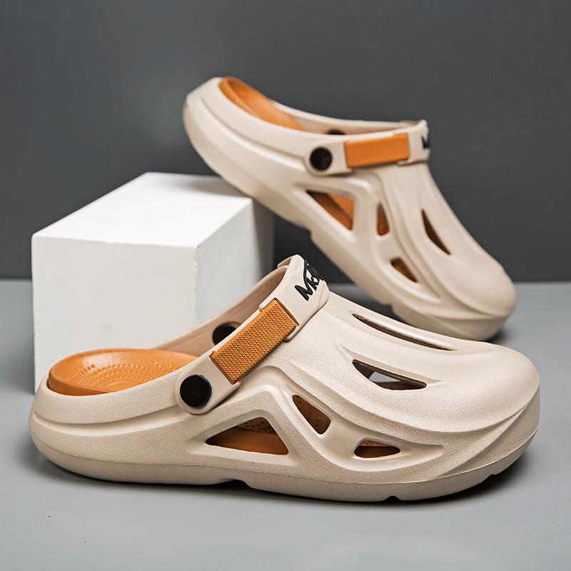 Fashion Summer Men Clog Slippers Comfortable Water Shoes Outdoor Sandals Beach Shoes Men's Slippers Slides Indoor Bathroom Shoes