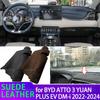 For BYD ATTO 3 YUAN PLUS EV DM-i   2024 Car Dashmat  Dashboard Cover Suede Leather Dash Mat Pad Sunshade Accessories