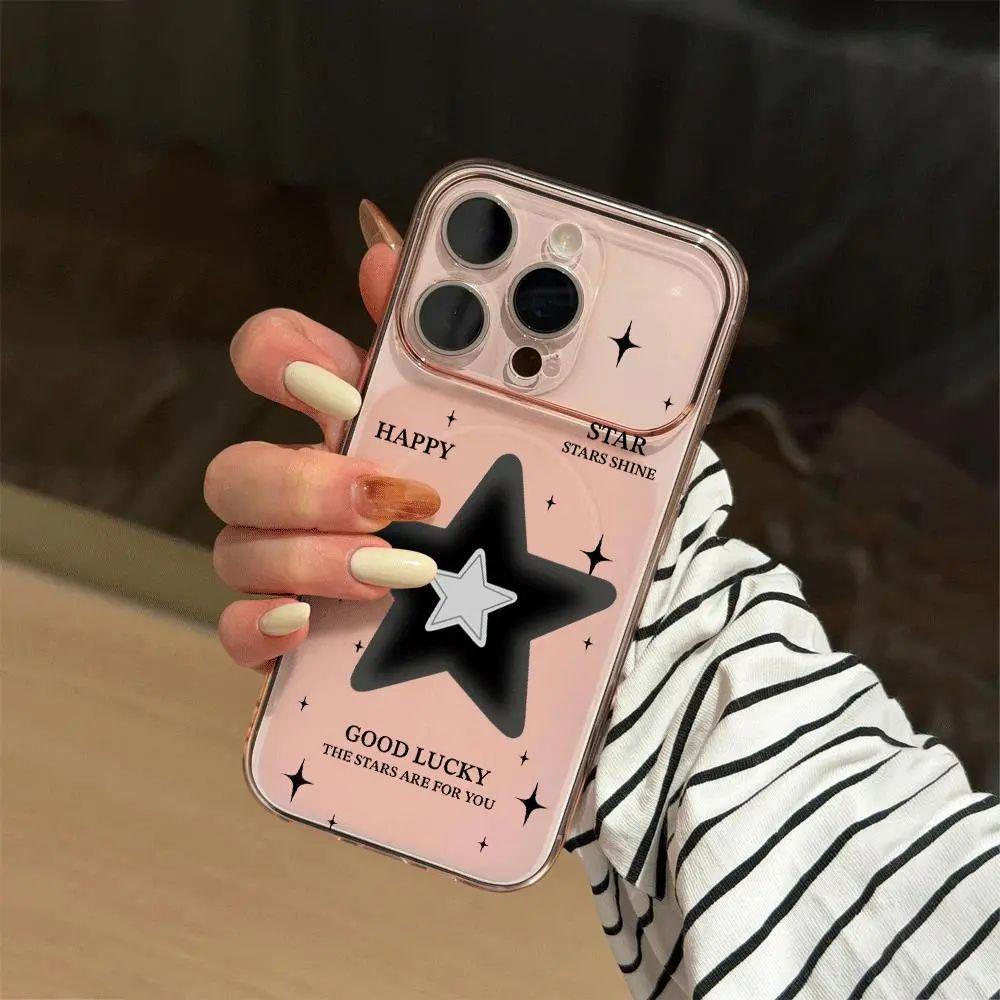 English Star Magnetic Phone Case for iPhone 17/16 Pro Max & Apple 14 Pro - Anti-Shock, Quick Change Compatible iPhone 16
