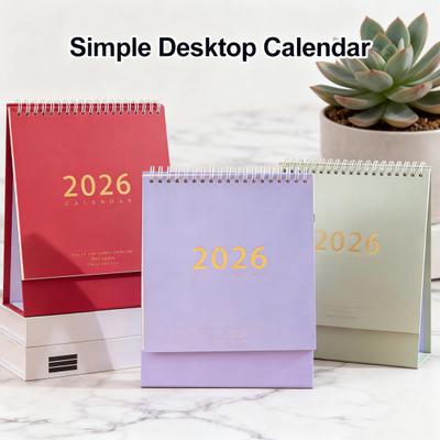 Yousheng 2026 Desk Calendar Retro Style Thick Paper Time Management Planner Home Office School Daily Schedule Planner