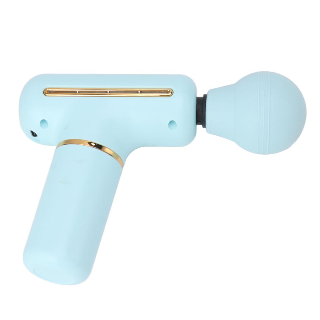 Portable Fascia Gun ABS and Silicone 1200mAh 5V Blue Low Noise Portable Massage Gun for Men Women