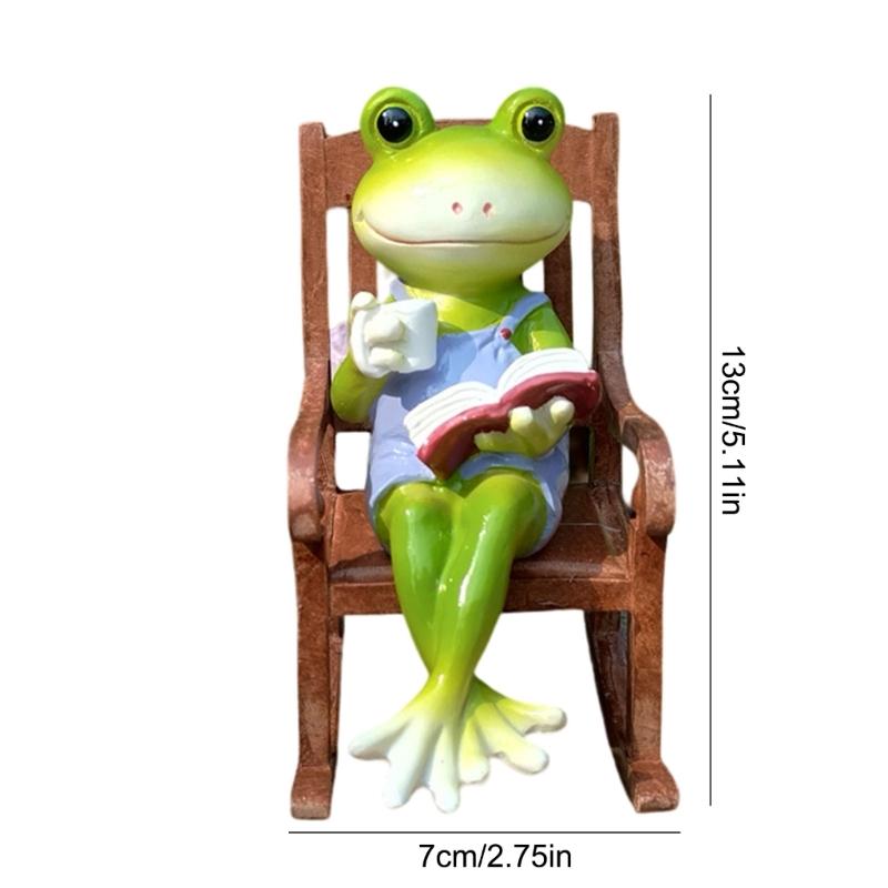 Charm Resin Animal Sculpture Artistic Figure With Tiny Couch Home Decors For Collectors Eye Catching Animal Decors