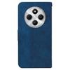 For Xiaomi Poco C75 4G/Redmi 14R 5G/14C 4G Case Geometry Pattern Leather Wallet Phone Cover with Wrist Strap