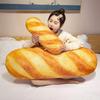 Cartoon Simulation Bread Throw Pillow Plush Toy Baguette Cream Bag Doll Home Sofa Cushion Girl Rag Doll