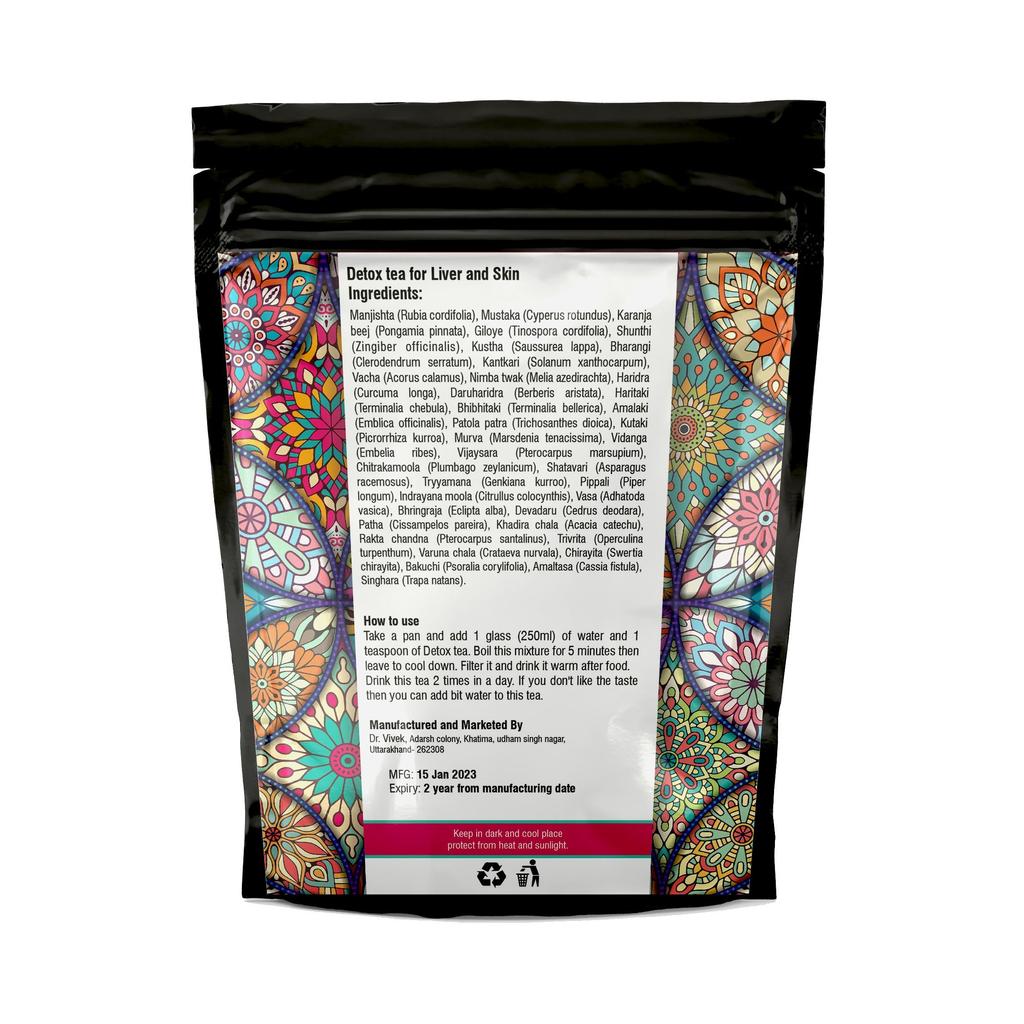 Liver and Skin Detox Tea (100 G), Detox Tea for Liver and Skin, We Herbal