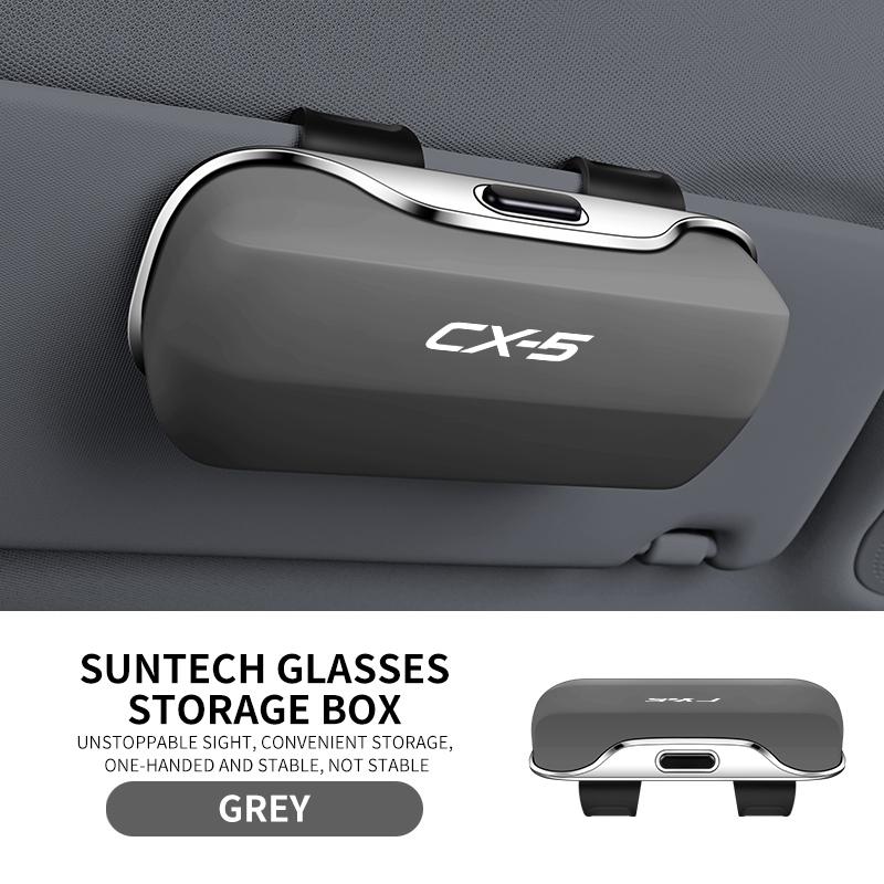

Multifunction Car Glasses Box Portable For Mazda CX-5 KF CX5 2017-2019 2020-2023 Sun Visor Eyeglasses Organizer Bag Accessories