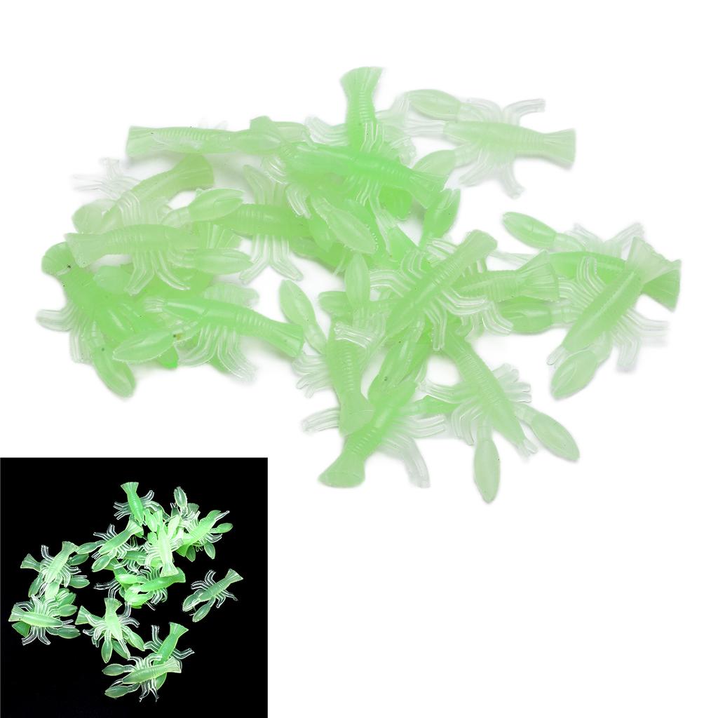 Fishing Shrimps Lures Glowing Luminous Soft   Lifelike Silicone Shirmps Bait