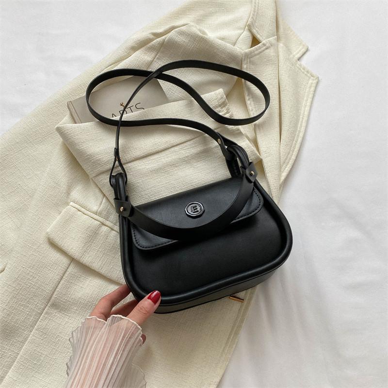 Stylish Korean Minimalist Shoulder Bag 2023 Trendy Pu Leather Crossbody Bag For Women