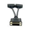 CY Male To Dual DVI Female Splitter Extension Cable for Graphics Cards Monitors DMS-59 24+5 &