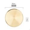 Gold Serving Tray, Round Tray Stainless Steel Platter Bathroom Sink Vanity Trays Cosmetics Jewelry