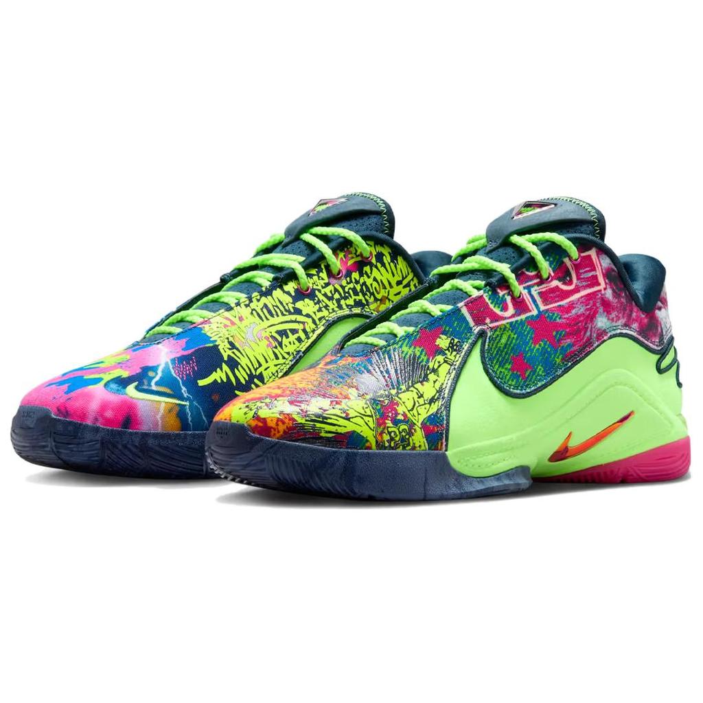 Neue Nike Anti-Rutsch Verschleißfeste Low Top Basketballschuhe Herren Grün HV8452-400