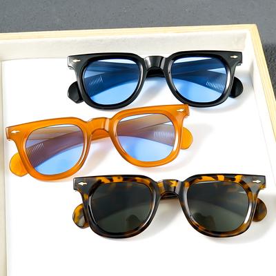 Nowe Retro Klasyczne Prostokątne Modne Okulary Przeciwsłoneczne Damskie I Męskie Modne Wszechstronne Okulary Streetwear Do Codziennego Użytku