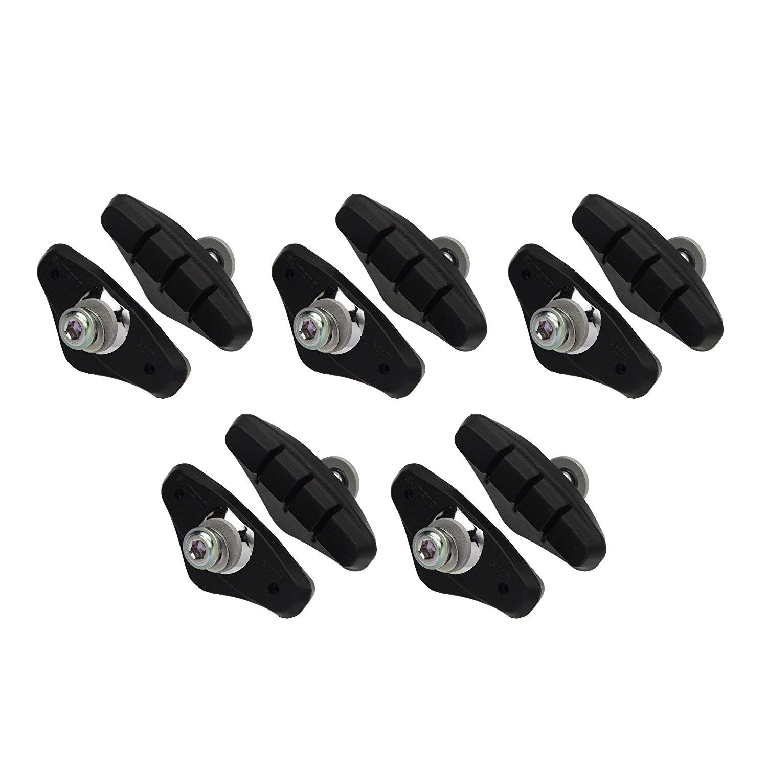 Shimano R50T2 Brake Shoe Set left and R50T2 Brake Shoe Set (5 pairs, right) (BR-4600) (5 pairs) BR-R451-S BR-R451-L BR-4600 чёрный