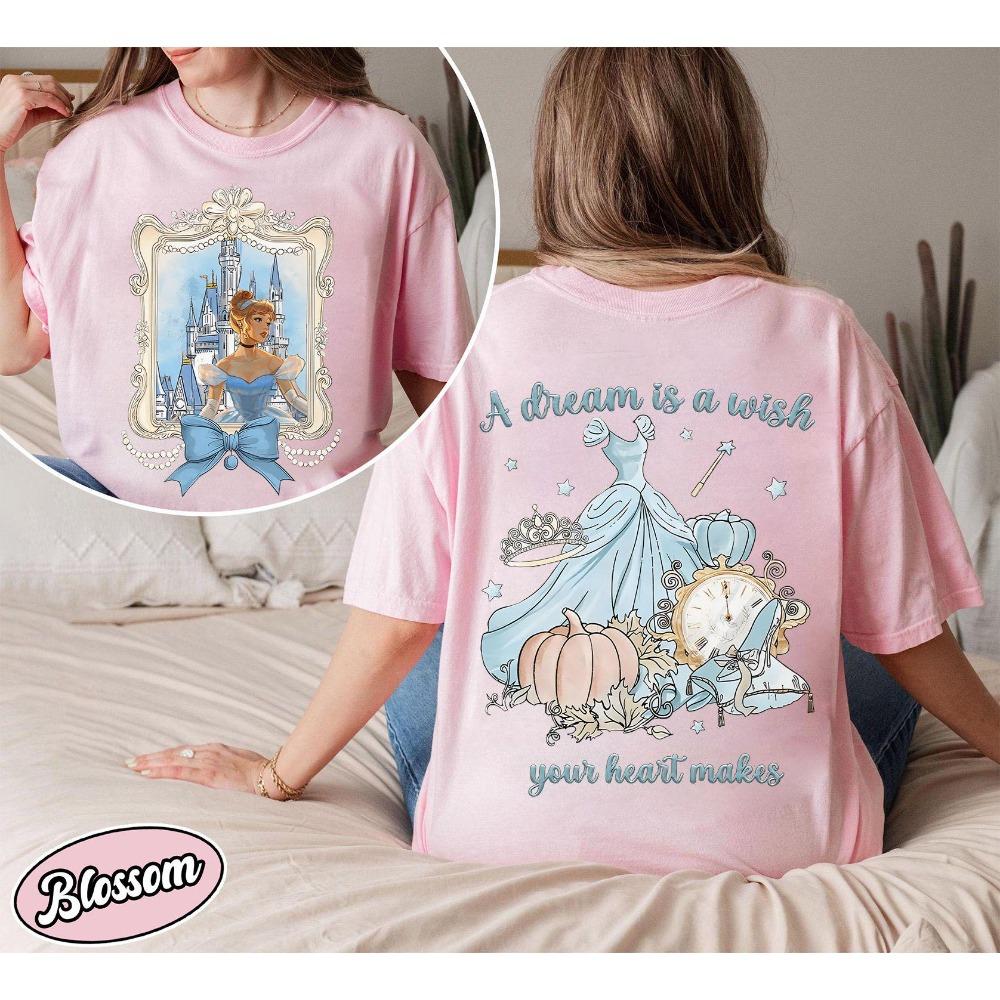 2026 Summer Cinderella Graphic Tshirt Unisex Unisex Fashion Cotton Quality Casual Loose Short Sleeve Classic Unisex
