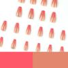 French V-shaped beveled edge wearing nail flash diamond rhinestone manicure fake nail hot-selling repeatable nail piece