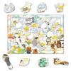 Tenyo Child Puzzle Noraneko Gundan Cake Shop 60 Pieces MC-60-620 Kids Puzzle Antibacterial Coating with Storage Cover 4 Years and Up