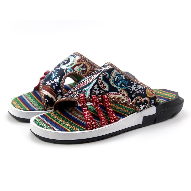 

Модные шлепанцы на платформе большого размера мужские летние трендовые шлепанцы мужские пляжные сандалии 46