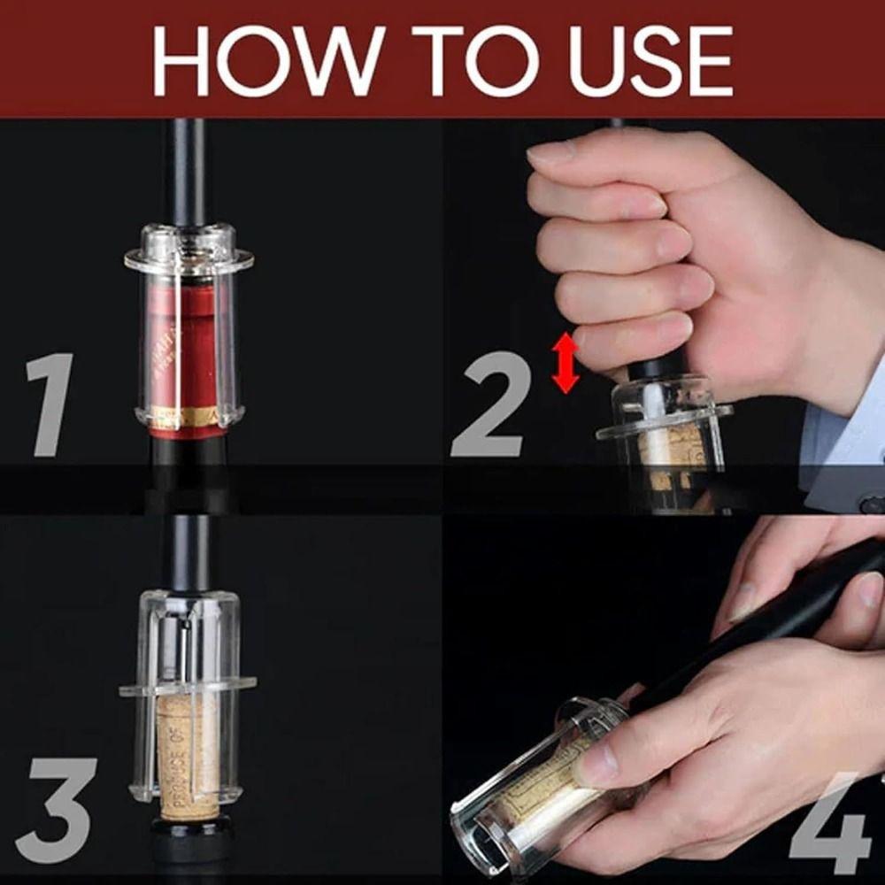 with Aerator Wine Opening Set Vacuum Stopper Pump Needle Wine Openers Gift Wine Opener Tool