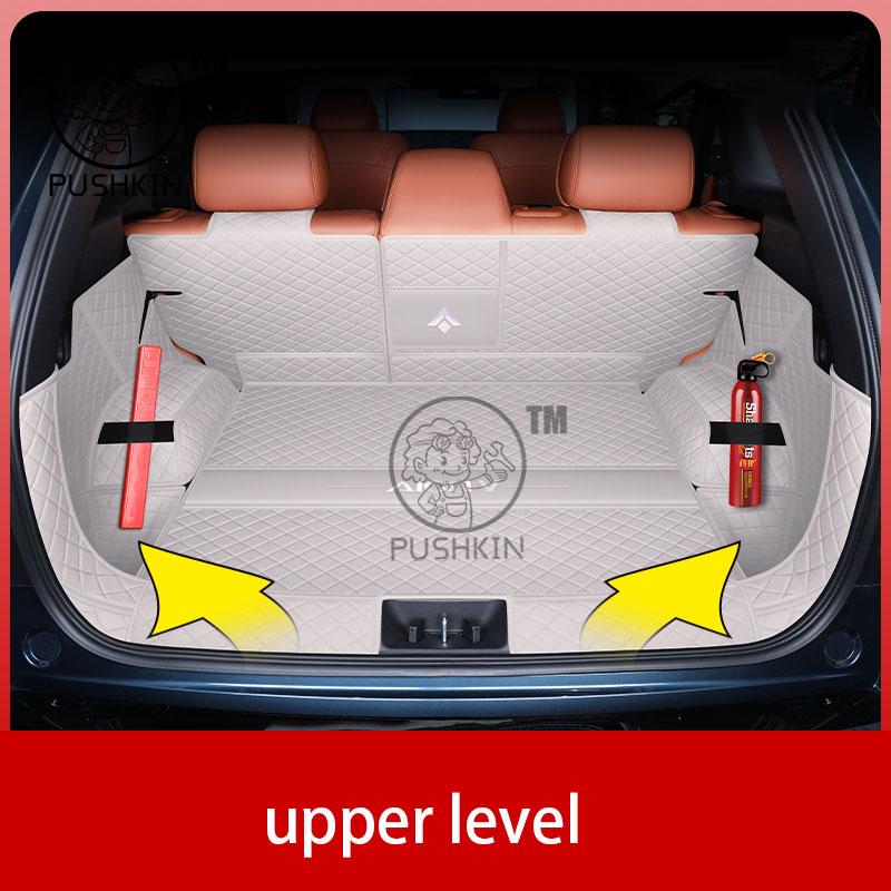 Car Trunk Mat Pad For GAC AION V 2025 2026 Car PU Leather Waterproof Car Rear Trunk Mat Floor Liner Carpet Interior Protective