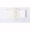 Wide Pu Leather Slimming Body Belts for Women Elastic High Waist Belts 1pc