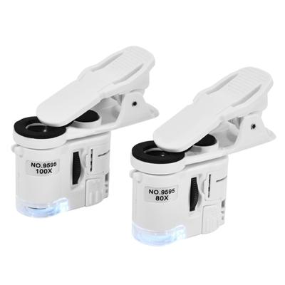 Counterfeits Detection Magnifying Glass 80X 100X Zoom Handheld Microscope For Banknotes Stamps Inspection Identification