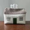 1PC Fabric Tissue Bag Kitchen Acceesories Small House Tissue Bag Cartoon Tissue Cover Thickening 15x12.5cm