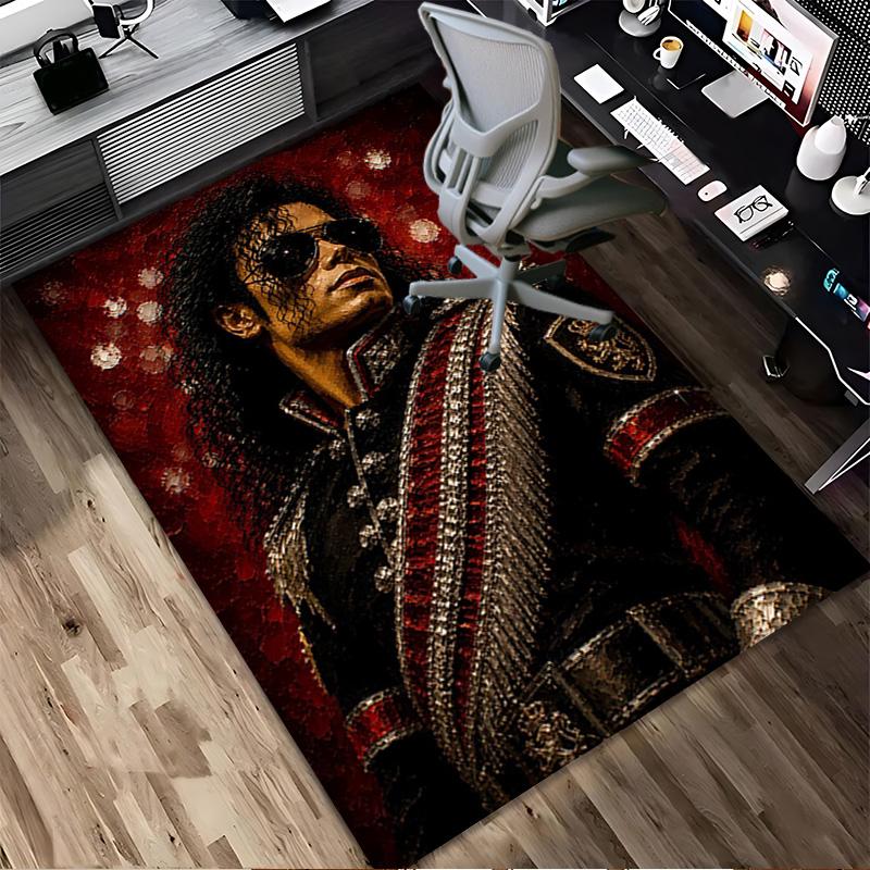 Michael Jackson Living Room Nonslip Area Rug Soft Carpet For Bedroom Gameoom Playroom Sofa Office Home Decor Doormat