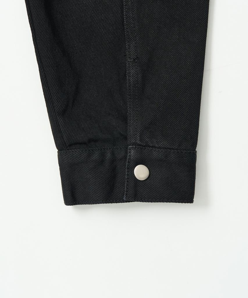 Excontainer Crop Field Denim Jacket (Black)