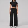 Sports yoga set two-piece set women's summer outdoor running fitness sports casual quick-drying yoga suit